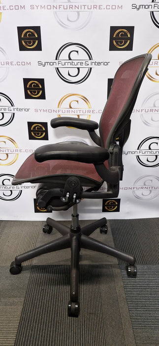 Herman Miller Aeron / Size B / Posture Fit / Red / Refurbished