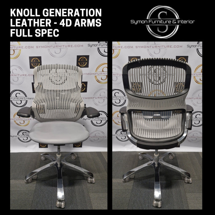 Knoll Generation / 4d arms / Leather /  Full Spec