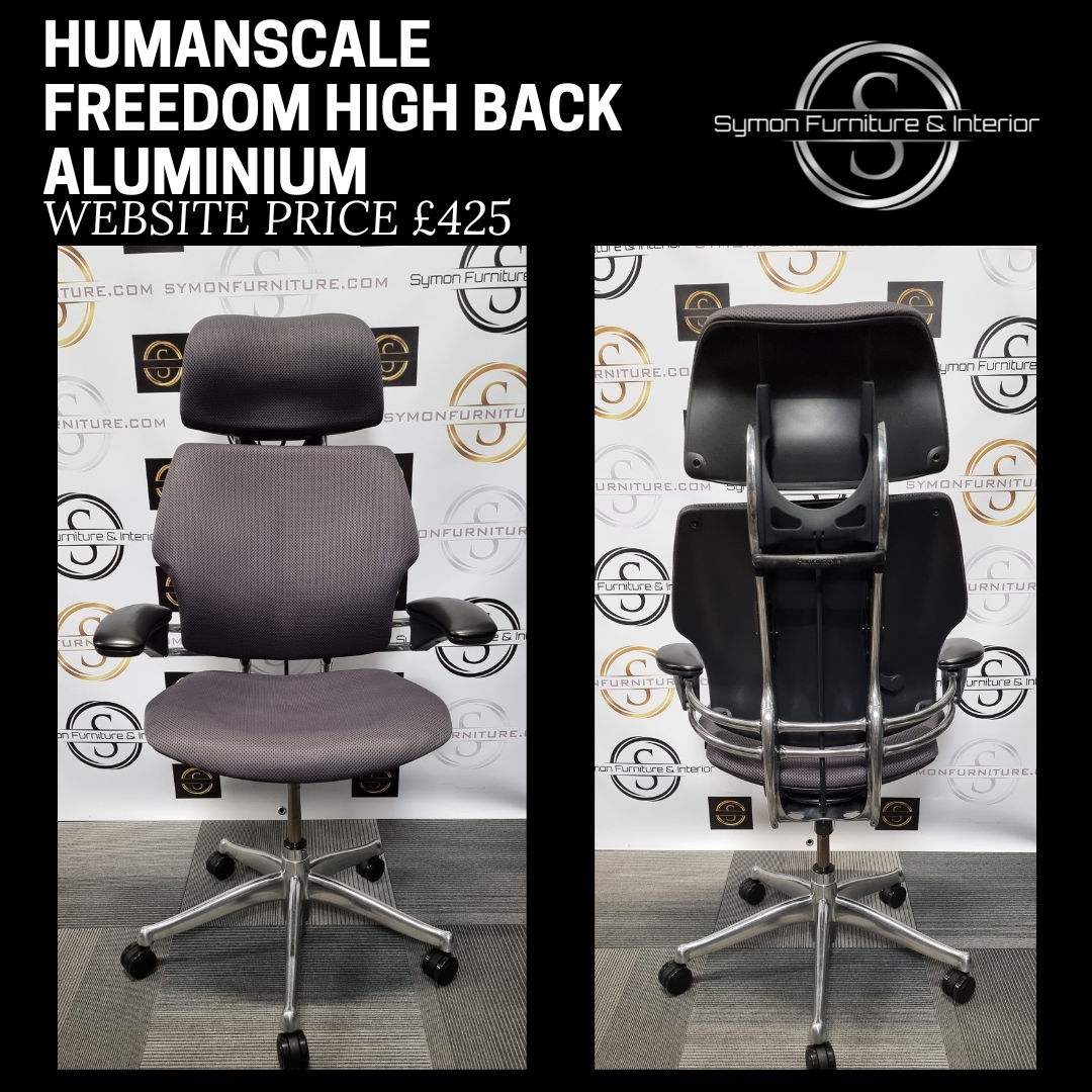 Humanscale Freedom High Back Aluminium Symon Furniture