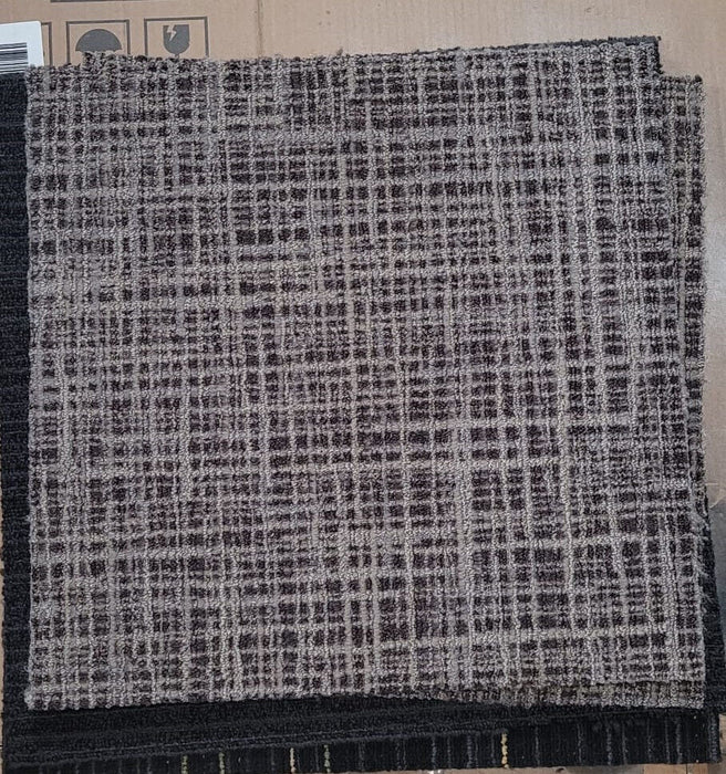 Carpet Tiles 12 Pack - 20x20 Inch Peel And Stick Floor Tiles In Dark Gray