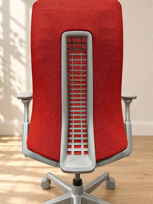 Haworth Fern Red 4D Arms - back-detail
