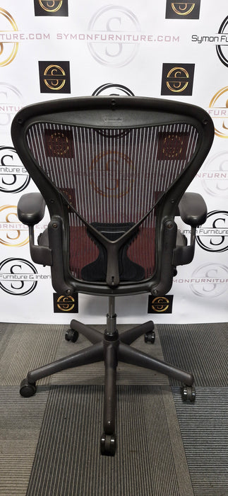 Herman Miller Aeron / Size B / Posture Fit / Red / Refurbished