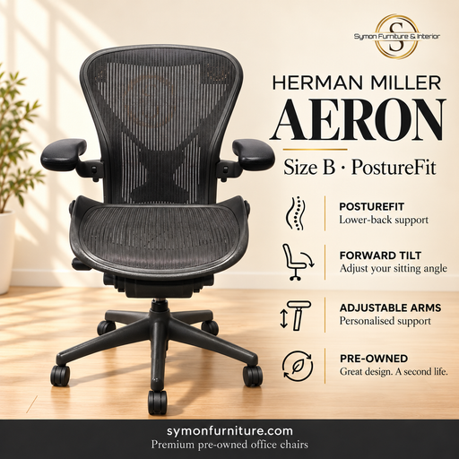 Herman Miller Aeron Size B PostureFit refurbished office chair