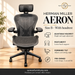Herman Miller Aeron Size B / FULL SPEC / PostureFit / Headrest /Refurbished