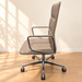 Knoll Leadchair Executive / Taupe / Leather – Gallery photo 2
