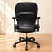 Steelcase Leap V2 black leather – Rear view