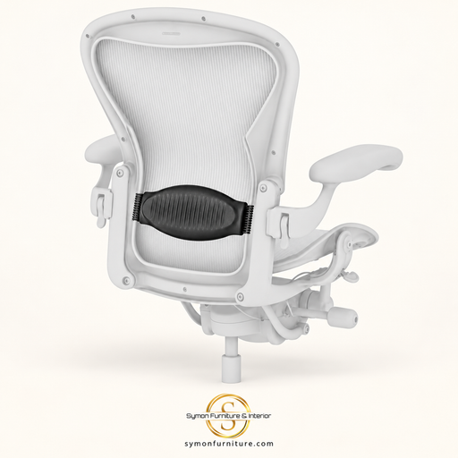 Aeron Size B replacement lumbar support — installation view | Symon Furniture
