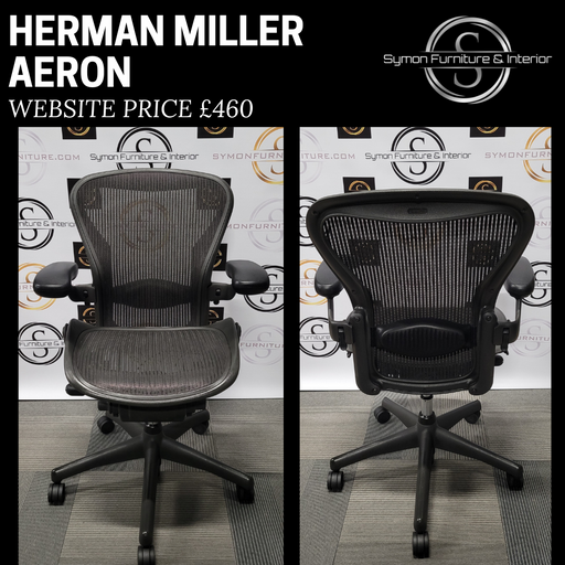 Herman Miller Aeron Size B FULL SPEC / Refurbished — Symon & Interior