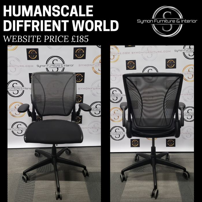 Humanscale Diffrient World Task Office Chair w/ Fabric Seat